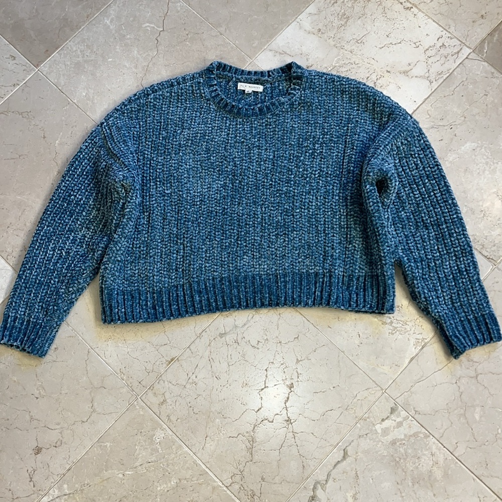 Bundle of 3 L.A. Hearts Kendall Kylie PacSun Chenille Cropped Sweaters - XS/S - Picture 2 of 7